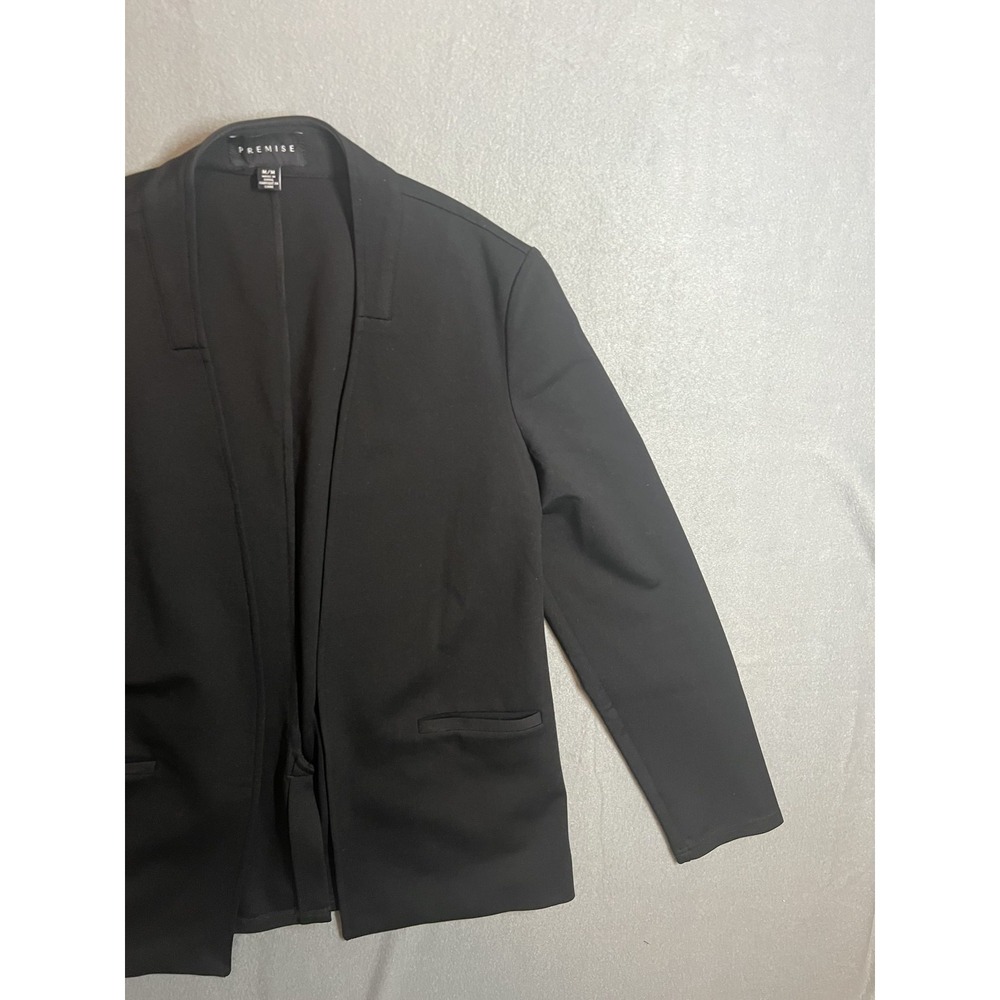 Premise Women's Open Front Blazer Jacket Black Size Medium Professional Work - Picture 4 of 8